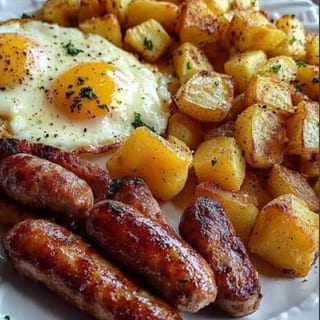 2 Eggs, Potato, Sausage
